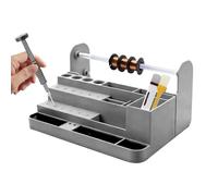 Screwdriver Organizer Wall Mounted Metal Tool Storage Rack, Screw Tray, Space-Saving Heavy-Duty Desktop Storage | Electronics Repair Tool Holder | For Home Workbench Shop Phone Tablet Computer