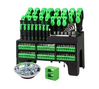 Screwdriver Set Kit - Magnetic Precision Tools for Home Repairs Industrial Use | Heavy-Duty Steel Tips with Ergonomic Handles Storage Case Included for Electricians Maintenance Assembly Tasks