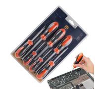 Screwdriver Set, Magnetic Socket Screwdriver, 7 Piece Steel Repair Kit 620g
