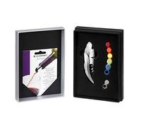 Le Creuset, Coffret Sommelier Double Levier, 5 Feuilles Anti-Gouttes, 6 Marque-verres, GS142