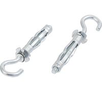 Screws City Molly Lot de 10 crochets ouverts M4 x 38 mm pour plaque de plâtre creux, AN253