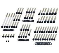 Screws4Bikes Jeux de vis HD Dyna et Softail SOFTAIL 18-, NOIR