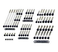 Screws4Bikes Jeux de vis HD Touring/FXR à p. de 87 Acier inoxydable noir