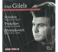 Scriabin: Sonata no.3; Prokofiev: Sonata no.8; Shostakovich: Sonata no.2 by Emil Gilels