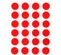Scribble Aimants de réfrigérateur Ronds colorés, aimants de Bureau (Lot de 24), Parfaits pour Les Tableaux Blancs, Les casiers et Les réfrigérateurs, Rouge, 30 mm