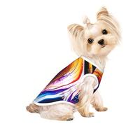 Scribble Art to the pap T-shirt respirant sans manches pour petits chiens et chats - Doux, léger et élégant - Taille L