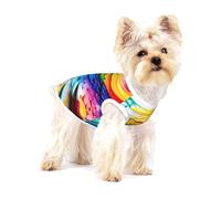 Scribble Art Toand Paint Gilet en coton respirant, doux et confortable pour chats et chiens Taille M