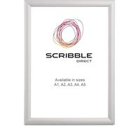 Scribble Cadre classique pour affiche/certificat - Cadre en aluminium anodisé argent 25 mm (A4)