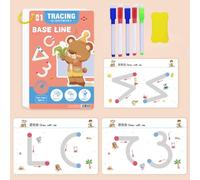 Scribble - Cahier d'exercices intelligent 2025 pour tout-petits, papier épais qui ne coupera pas vos mains, carnet d'exercices réutilisable intelligent pour enfants (niveau 1)