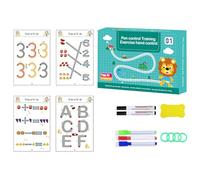 Scribble - Carnet de travail intelligent avec stylo effaçable - Carnet de travail préscolaire réutilisable - Pour le suivi - Activités d'apprentissage préscolaire pour les tout-petits (niveau 1)