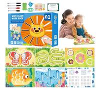 Scribble - Livre de travail intelligent Little Curious Minds - Jouet d'entraînement à l'écriture - Livre d'exercices d'écriture réutilisable