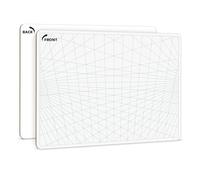 SCRIBBLEDO Grille de perspective à 3 points - 27,9 x 35,6 cm - Grand graphique effaçable à sec - Tableau blanc double face - Pour la maison, l'école, la salle de classe, les enseignants et les