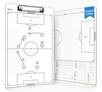 Scribbledo Planche de coaching de football effaçable à sec 38,1 x 22,9 cm pour entraîneurs de football, accessoires d'équipement de football, panneau de terrain, ce qui en fait le cadeau parfait pour