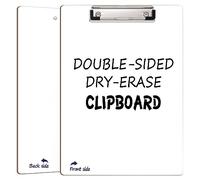 SCRIBBLEDO Porte-bloc effaçable à sec double face durable 22,9 x 30,5 cm avec clip à profil bas pour école, enseignant, salle de ureau, entrepôt et utilisation à domicile