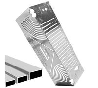 Scribing and Rounding Square Table - Angle Arc Marking Tool | Right Angle Stainless Steel Scriber | Construction Tool Parallel Ruler | 90 Degree Folding Ruler | Multifunction Parallel Drawing Tools