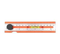 Scribing Ruler, Woodworking Ruler, Ajustable Guide with Angle Marking 15-90 Degree For Layout Jauge Portable Measurement Tool