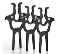 Scricor Lot de 3 outils de golf multifonctions 4 en 1, support magnétique portable pour chariot de golf, accessoires en métal avec outil de divot, décapsuleurs noir