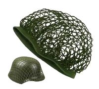Scrim Net Casque | Camouflage Net Head - Design en Maille Dense | Prop Camouflage Casque, Housse avec Bande élastique pour Casques Militaires, Airsoft