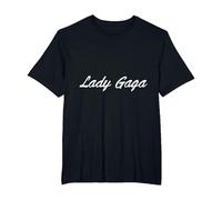 Script Officiel Lady Gaga T-Shirt, Homme Grandes Tailles, Noir, 6X Tall