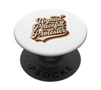 Script Vintage des années 70 sans rémunération PopSockets PopGrip Adhésif