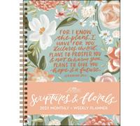 Scriptures And Florals 12-Month 2025 Monthly/Weekly Planner Calendar