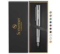 Scriveiner Personalized Silver Chrome Fountain Pen (Medium)