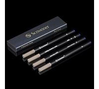 Scriveiner Recharge Roller Bleu Large - 4 Recharges de Qualité Supérieure pour Stylos Roller Scriveiner - Recharge Stylo Roller Safety Ceramic B - Taille Schmidt 888 - Fabriqué en Allemagne