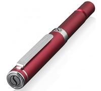 Scriveiner Roller Rouge EDC Stylo de luxe, Stylo de poche lourd avec finition chromée, d'écriture agréable, Cadeau homme et femme, Recharge Schmidt, Ensemble de stylos de bureau