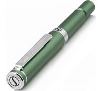 Scriveiner Roller Vert EDC Stylo de luxe, Stylo de poche lourd avec finition chromée, d'écriture agréable, Cadeau homme et femme, Recharge Schmidt, Ensemble de stylos de bureau