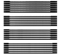 Scroll Saw Blades 10/14/18/24 Carbon Steel Scroll Saw Blades 127mm for Woodworking Plastics Foam Models 24 Pieces