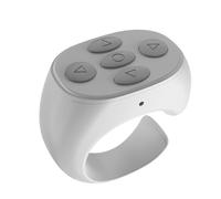 Scrolling Ring | ABS, 1.5in X 0.7in X 1.3in, 30mAh | 5.3 Remote for Phone, Camera Shutter, Selfie, Page Turner | Type-C Rechargeable