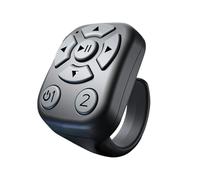 Scrolling Ring, Auto Camera Shutter, Wireless Control Lightweight Build Compact Design Long Range, Click Device Scrolling for Photos, Videos, E-Book, Music 1.14x1.26x0.83 inches