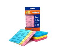 Scrub Basics Mop Ups Lot de 3 Chiffons éponge Super absorbants pour la Vaisselle, Les déversements et Les Taches - S'étend lorsqu'ils sont mouillés - Torchons pour Cuisine, Salle de Bain et Nettoyage