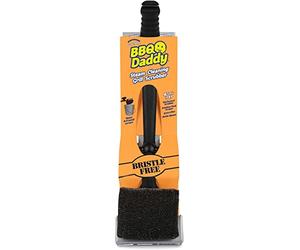 Scrub Daddy BBQ Daddy - Brosse de Nettoyage pour Barbecue avec Grattoir et Décapsuleur, Brosse Nettoyage Barbecue, sans Poils Métalliques avec FlexTexture, Brosses à BBQ, Accessoires de Nettoyage
