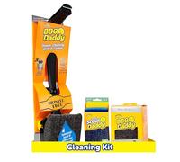 Scrub Daddy BBQ Daddy Lot de 2 grattoirs sans poils en acier avec recharge et brosse à récurer pour éliminer l'accumulation carbonisée avec une puissance de récurage plus forte et contrôlée par la