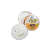 Scrub Daddy CIF Power Paste Pierre Blanche de Nettoyage - Pierre d'Argile et Creme a Recurer Multi Surfaces - Produit Menager Entretien Maison et Cuisine avec Eponge Scrub Mommy Incluse
