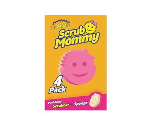 Scrub Daddy CIF Scrub Mommy Eponge Vaisselle - Eponge Reutilisable Lavable Cuisine et Salle de Bain, Accessoire Maison, Récureur Grattante Flextexture, Produits et Accessoires de Nettoyage, Lot de 4