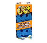 Scrub Daddy Color Eponge Smiley Anti-Rayures, Eponge Vaisselle Lavable Antibactérienne et Réutilisable, Eponges Vaisselles pour Cuisine et Salle de Bain, Éponge à Récurer Flextexture - Lot de 2
