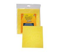 Scrub Daddy Damp Duster Towel - Eponge Magique de Nettoyage Attrape Poussiere Carrée, Plumeau Lavable Depoussierant- Lingette Poussiere Humide Antistatique, Piège la Poussière, se Rince Facilement