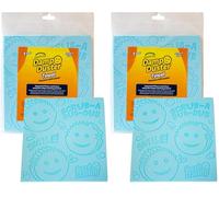 Scrub Daddy Damp Duster Towel - Eponge Magique de Nettoyage Attrape Poussiere Carrée, Plumeau Lavable Depoussierant- Lingette Poussiere Humide Antistatique, Piège la Poussière, se Rince Facilement