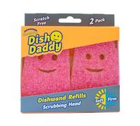 Scrub Daddy Dish Daddy 2x Têtes de Rechange - Tête de Remplacement pour Eponge à Vaisselle Grattante FlexTexture et Manche Intégré Distributeur de Liquide Vaisselle et Savon, Recharges Eponge Grattoir