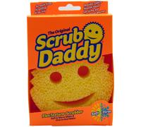 Scrub Daddy Éponge à vaisselle jaune d'origine, éponge de nettoyage pour le visage, éponge anti-rayures cuisine, gomme à saleté, éponges de nettoyage, passe au lave-vaisselle
