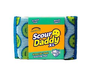 Scrub Daddy Scour Daddy XL, Scourers Sponge, Non Scratch Scouring Pads, Heavy Duty Scourer Pad for Cleaning Dishes, Alternative to Metal Kitchen Scourers Cleaning Products, Dish Sponges for Washing up