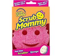 Scrub Daddy Scrub Mommy Éponge à récurer pour casseroles de cuisine avec changement de texture, éponge à vaisselle Smiley sans rayures, éponges résistantes aux odeurs, éponge à vaisselle