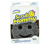 Scrub Daddy Scrub Mommy Eponge Vaisselle - Eponge Reutilisable Lavable Cuisine et Salle de Bain, Accessoire Maison, Flextexture sans Gratter, Produits et Accessoires de Nettoyage, Gris