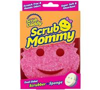 Scrub Daddy Scrub Mommy Eponge Vaisselle - Eponge Reutilisable Lavable Cuisine et Salle de Bain, Accessoire Maison, Flextexture sans Gratter, Produits et Accessoires de Nettoyage, Rose