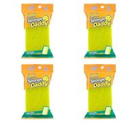 Scrub Daddy Sponge Daddy Essentials, Éponges Vaisselle Double Face pour Le Lavage, Tampons Non Rayants, Outil de Récurage pour Salle de Bain, Lot Assorti d’Éponges de Cuisine