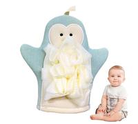 Scrub Mitt - Double-Sided Body Wash Gloves - Shower Puff, Bathing Accessories, Loofah Sponge, Rich Foaming Towel for Men Women Kids Families