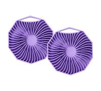 Scrubber de corps en silicone - Set de pinceaux de bain exfoliant de 2 | Masseur doux Loofah pour douche, dos, jambes, pieds | Outil de nettoyage doux pour femmes et hommes | Accessoire