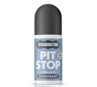 Scrubbingtons Pit Stop Déodorant naturel - Séchage rapide, parfum frais de coton doux comme par magie, sans aluminium, sans alcool, prêt pour l'aventure pour les aisselles sensibles, 75 ml